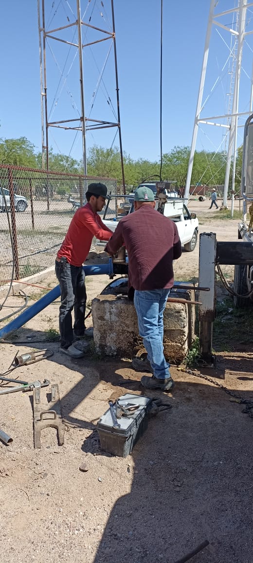 REHABILITACION BOMBA Y MOTOR POZO PROFUNDO EJIDO LLANO BLANCO