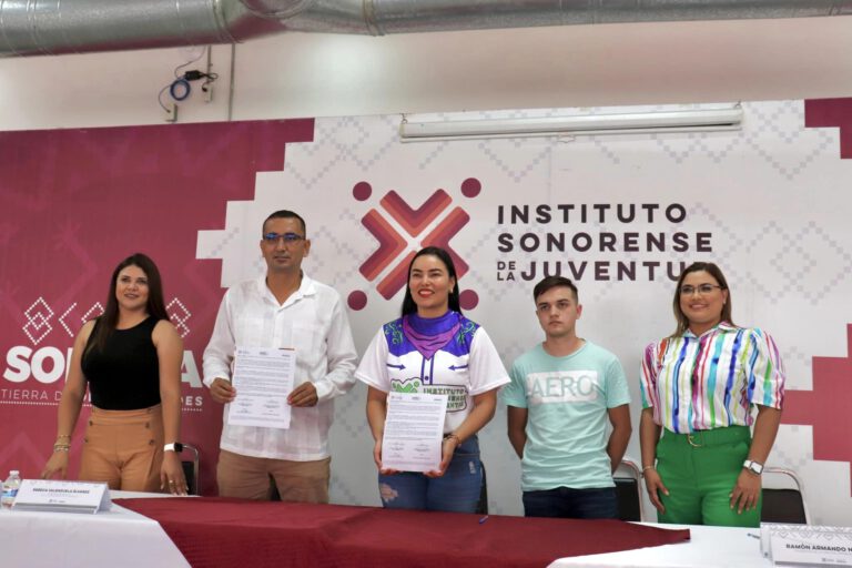 FIRMA DE CONVENIO DE COLABORACION INSTITUTO SONORENSE DE LA JUVENTUD