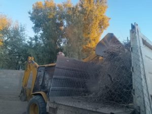 PROTECCIÓN CIVIL Y SERVICIOS PÚBLICOS REALIZAN LIMPIEZA DEL ARROYO EN ZONA DE RIESGO