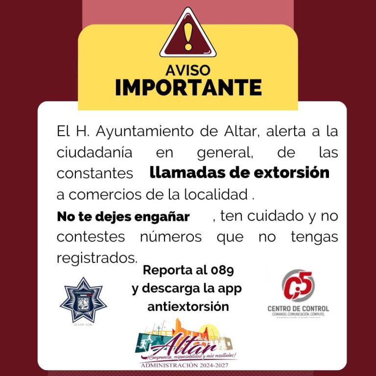 AVISO IMPORTANTE