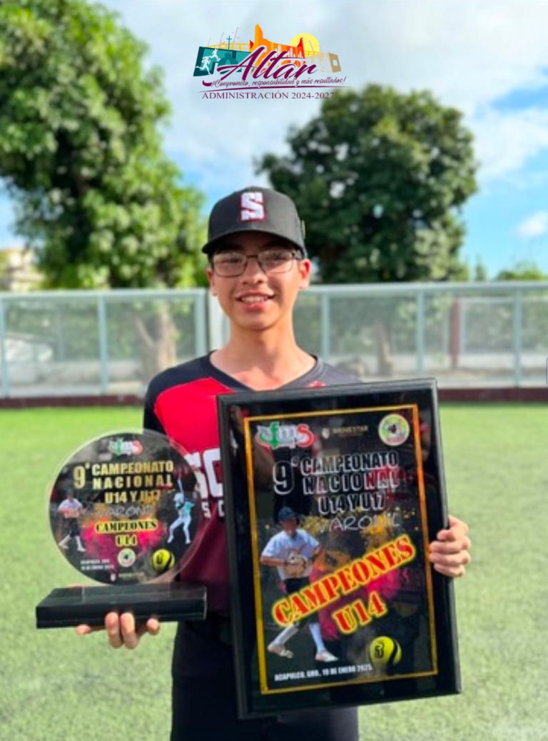 ¡KENDRIC PONE EN ALTO AL MUNICIPIO DE ALTAR DENTRO DE LA SELECCIÓN SONORA U14!🏆⚾️👏🏻🥇