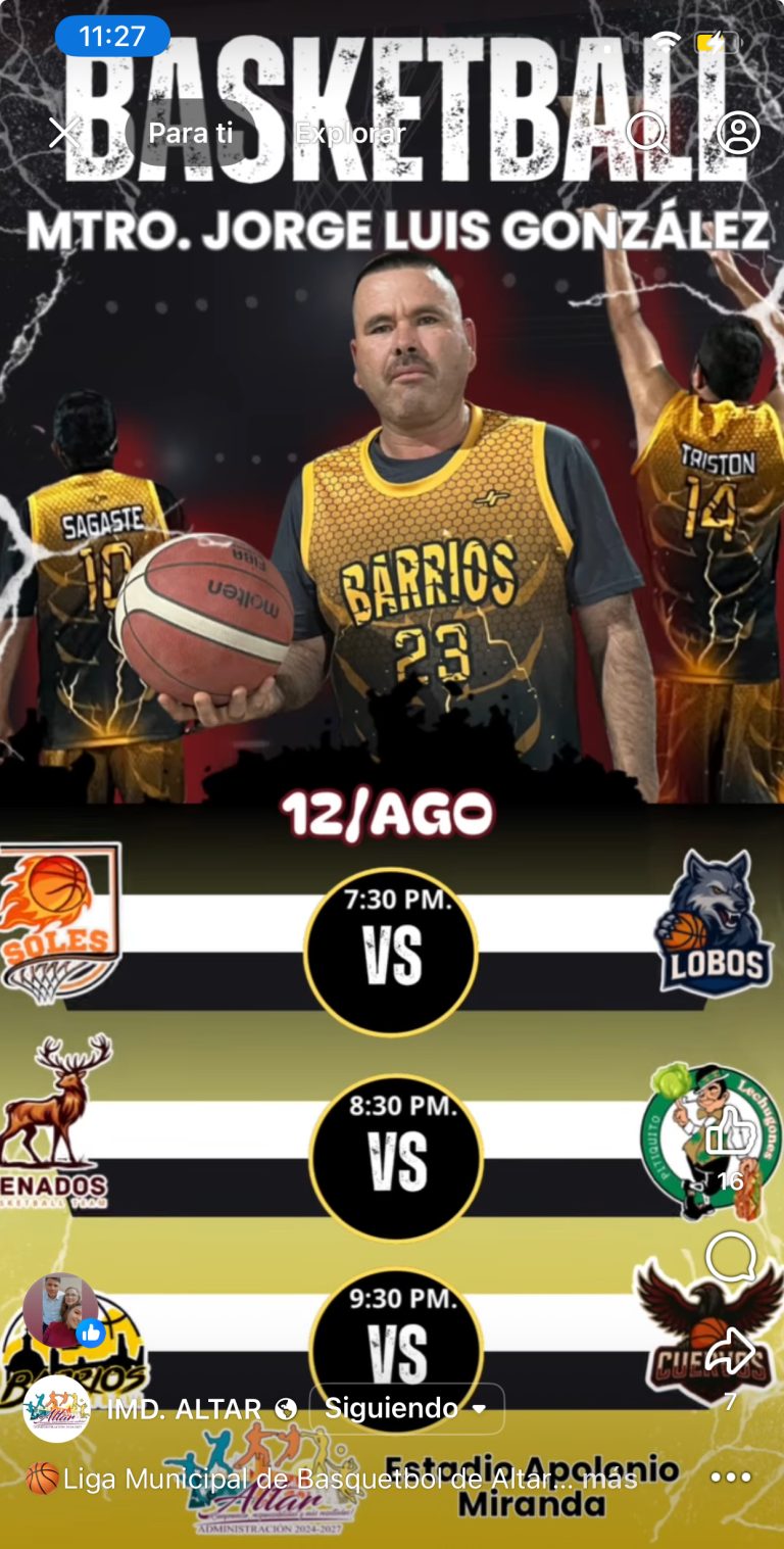 LIGA MUNICIPAL DE BASQUETBOL DE ALTAR