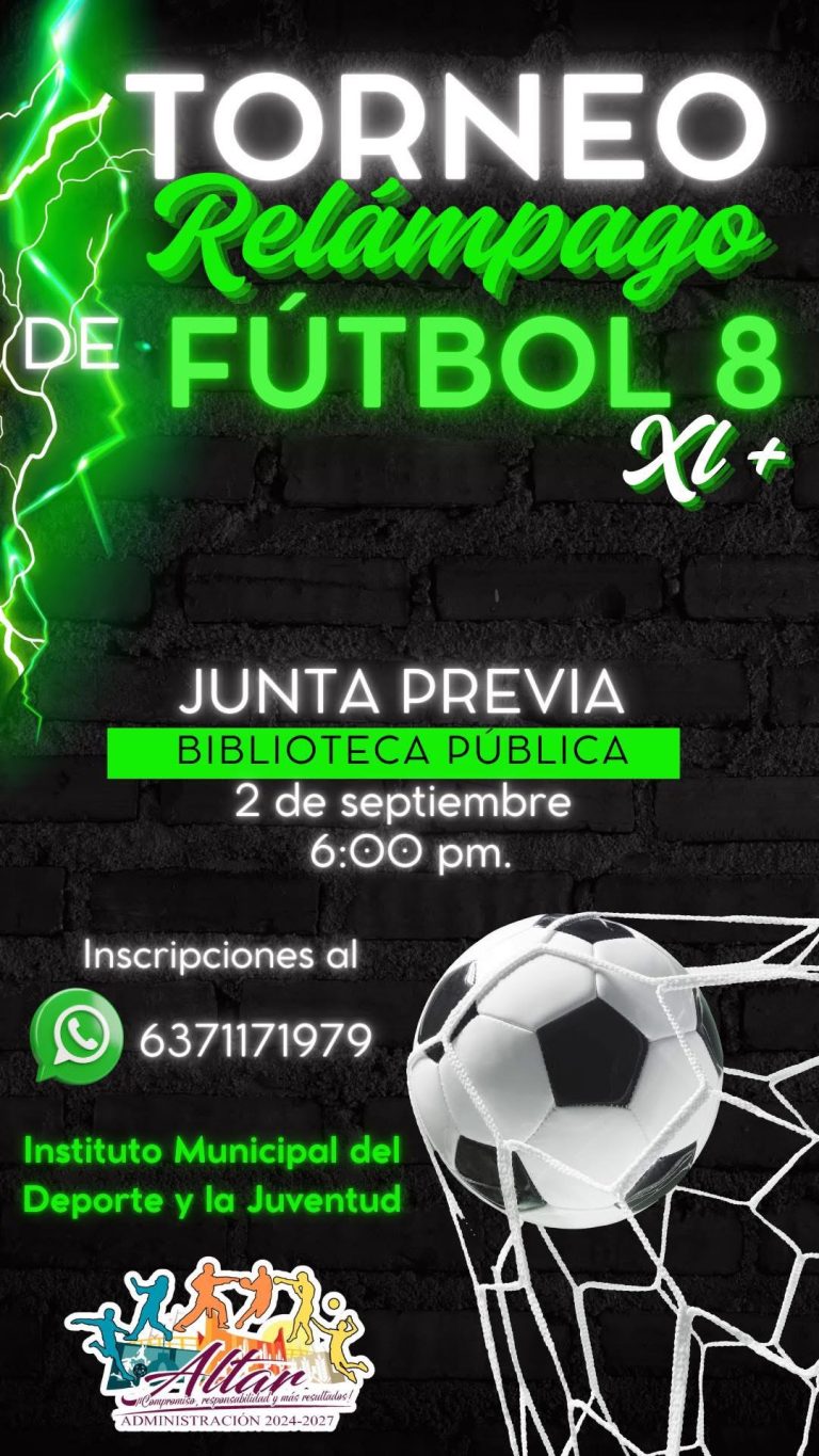 TORNEO RELÁMPAGO DE FÚTBOL 8 XL +