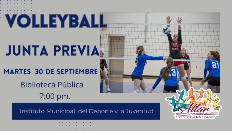 JUNTA PREVIA VOLLEYBALL