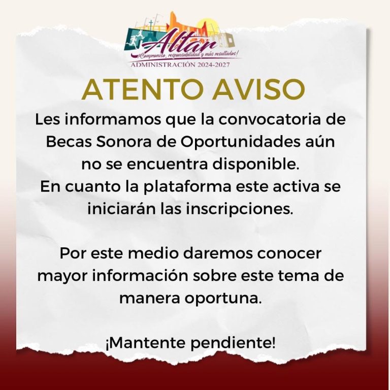 AVISO IMPORTANTE