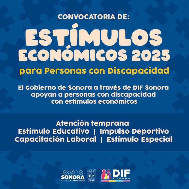 CONVOCATORIA ESTÍMULOS ECONÓMICOS 2025 PARA PERSONAS CON DISCAPACIDAD