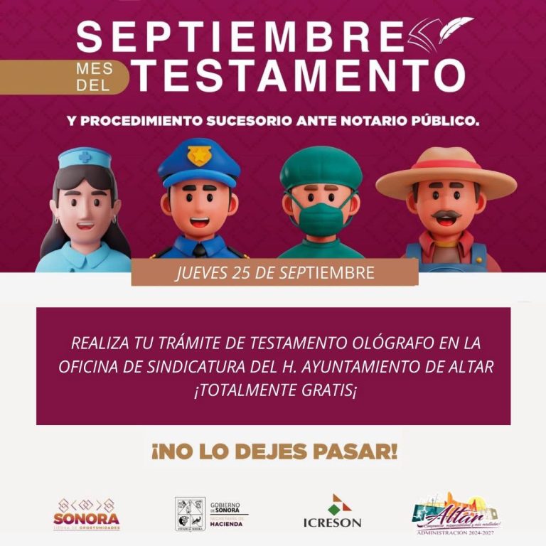 MES DEL TESTAMENTO OLÓGRAFO