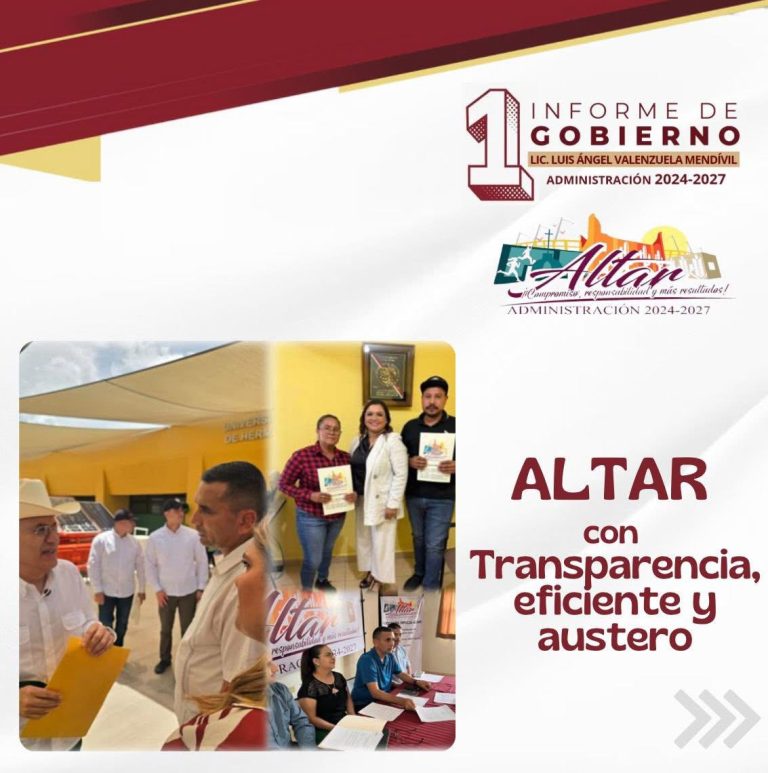 PRIMER INFORME DE GOBIERNO MUNICIPAL