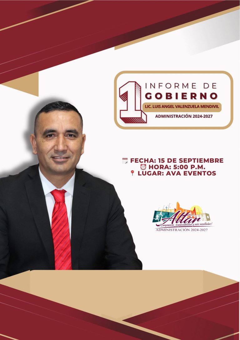 INVITACIÓN AL 1ER. INFORME DE GOBIERNO