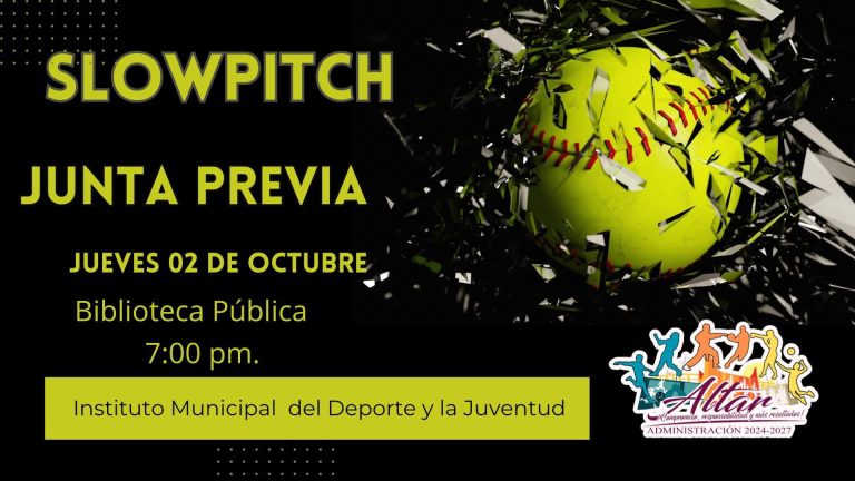 JUNTA PREVIA SLOW PITCH