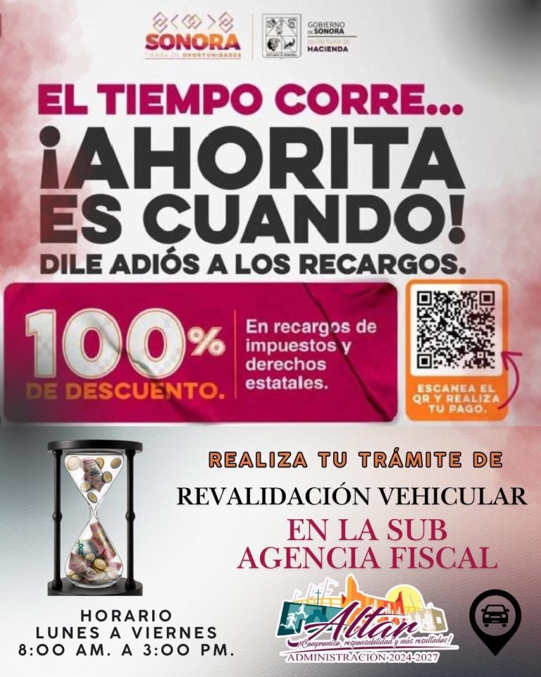 100% DE DESCUENTO EN REVALIDACIÓN VEHICULAR