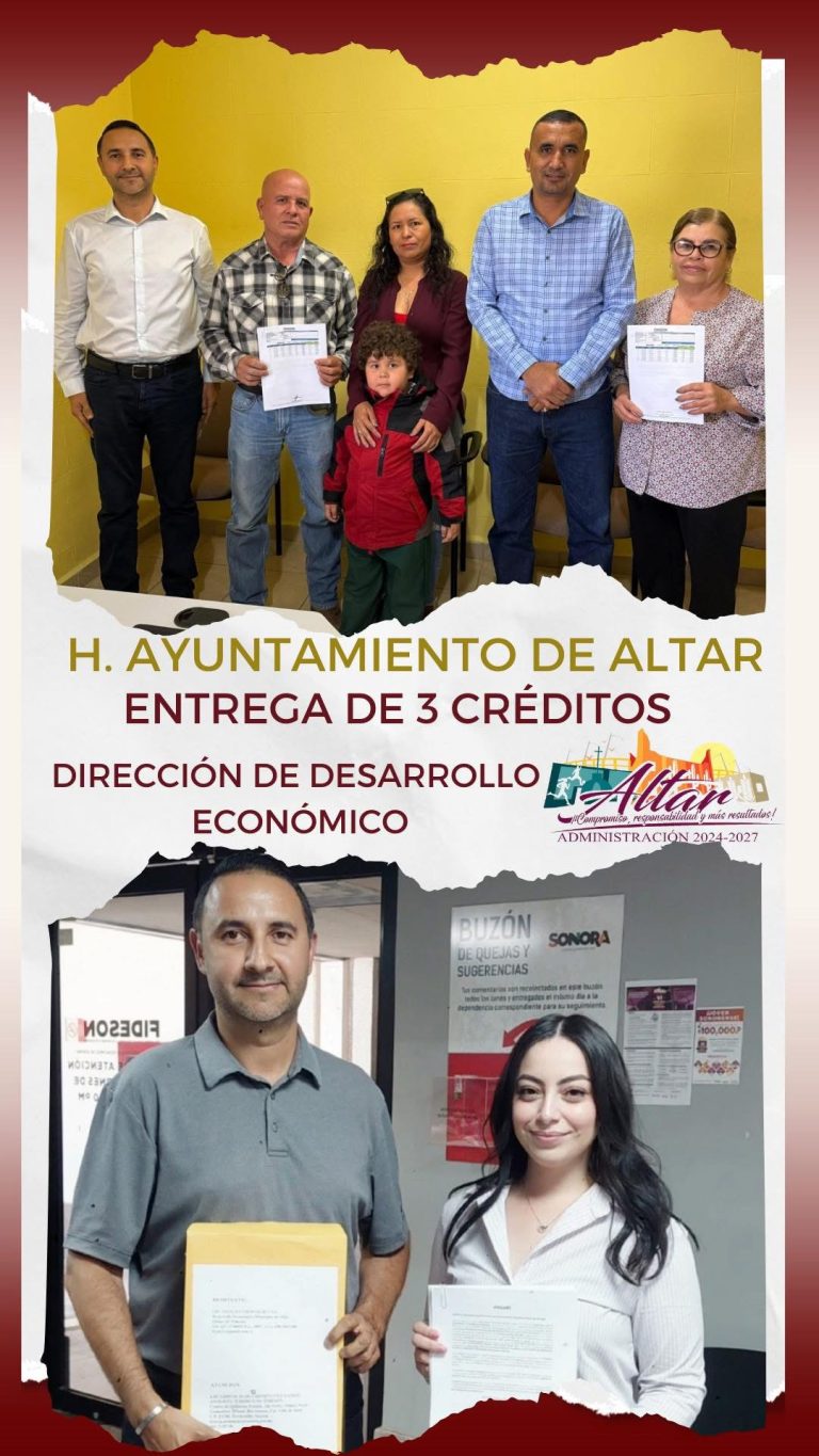 IMPULSA AYUNTAMIENTO DE ALTAR A MÁS EMPRENDEDORES