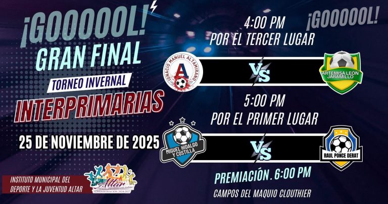 GRAN FINAL DEL TORNEO INVERNAL INTERPRIMARIAS