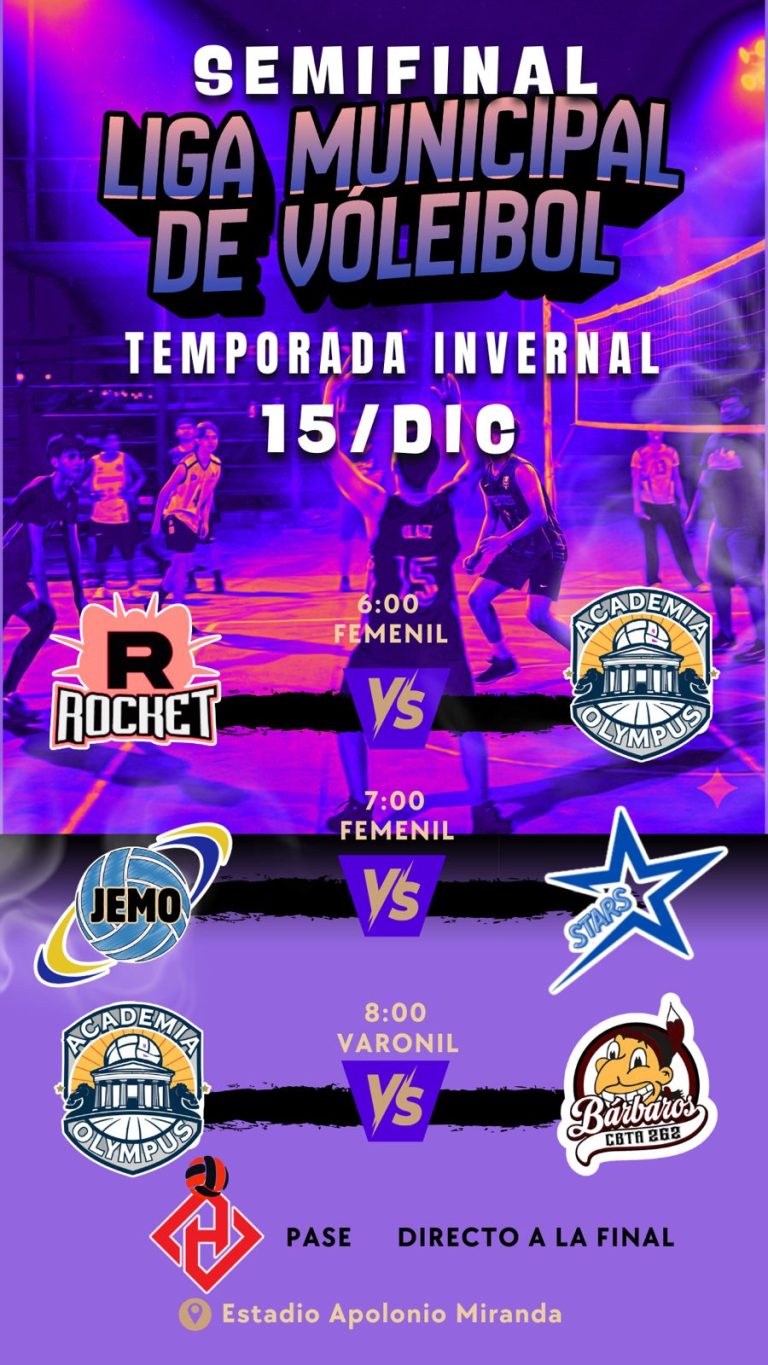 SEMIFINAL LIGA MUNICIPAL DE VÓLEIBOL
