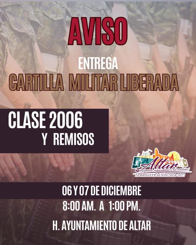 AVISO CARTILLA MILITAR
