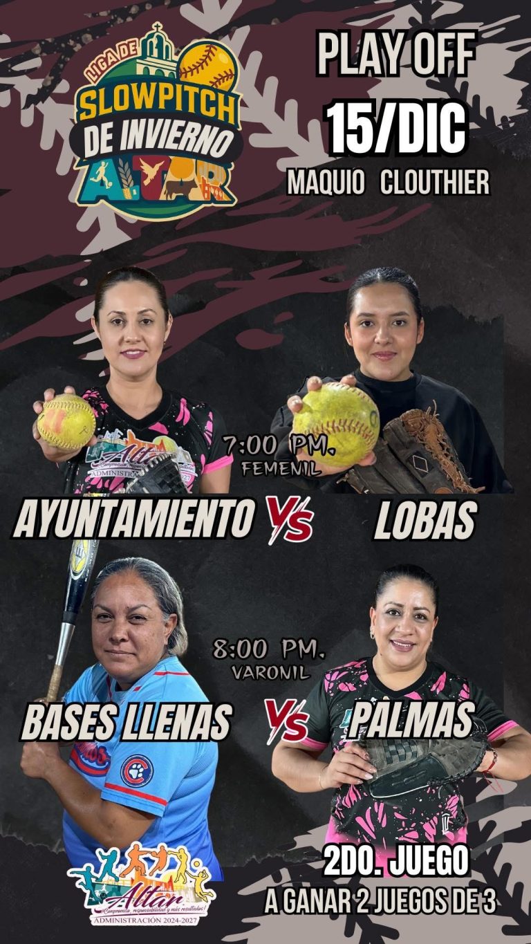 SEGUNDO JUEGO DE PLAY OFF DE LA LIGA MUNICIPAL DE SLOW PITCH