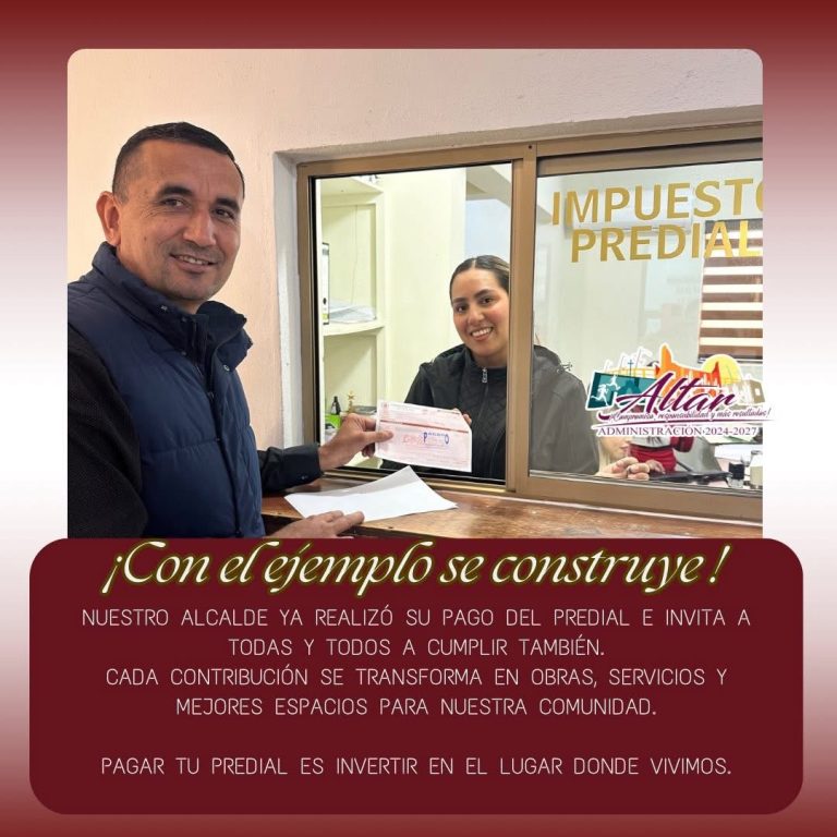 🔶CON EL EJEMPLO SE CONSTRUYE UN MEJOR MUNICIPIO.