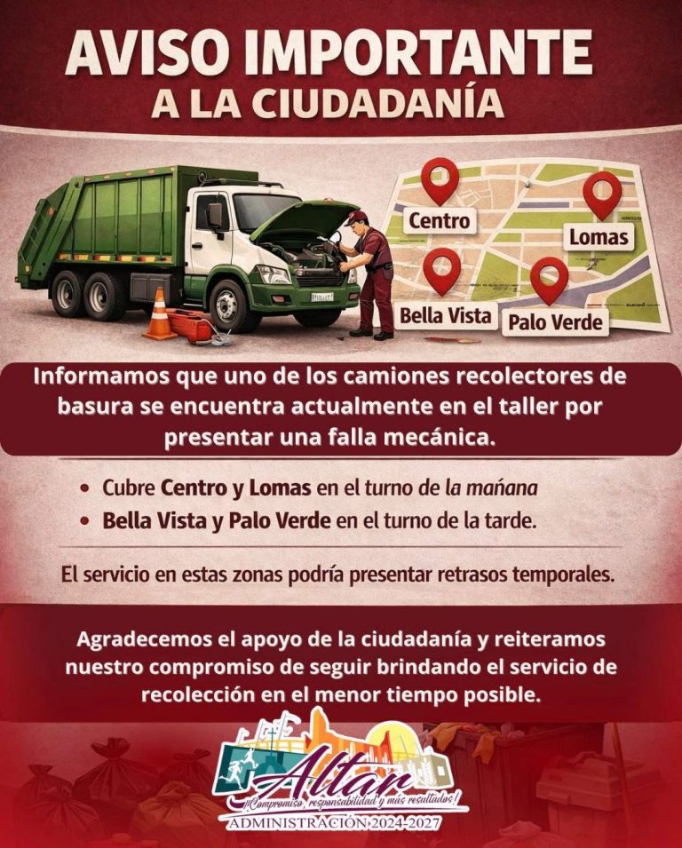 AVISO IMPORTANTE