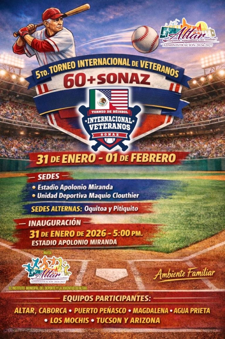 5TO. TORNEO INTERNACIONAL DE VETERANOS 60 Y MÁS SONAZ