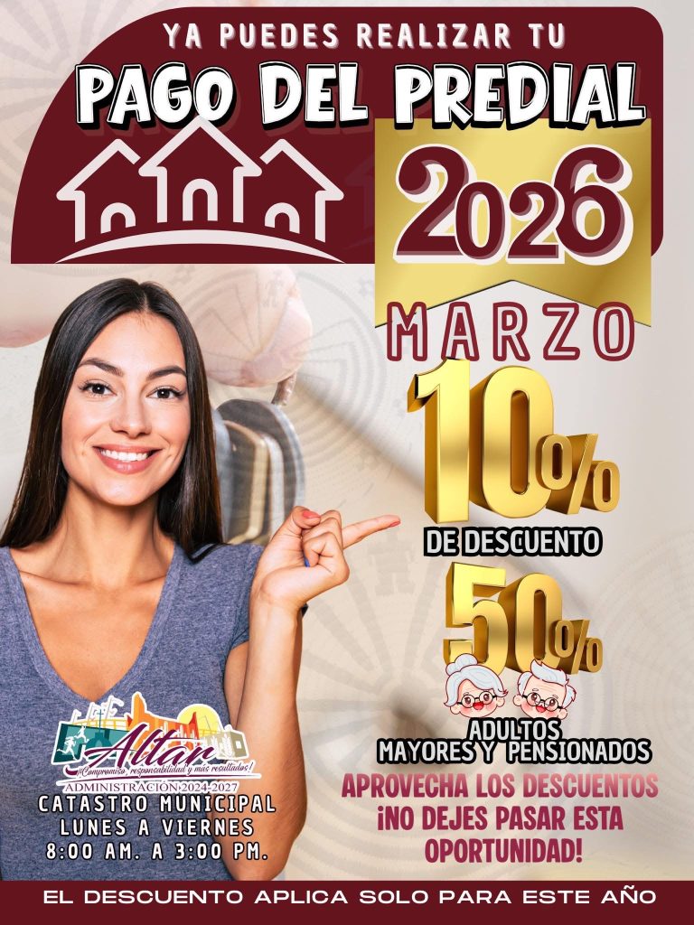 🏡 ¡MARZO TAMBIÉN ES MES DE DESCUENTO EN CATASTRO! 🏡💰