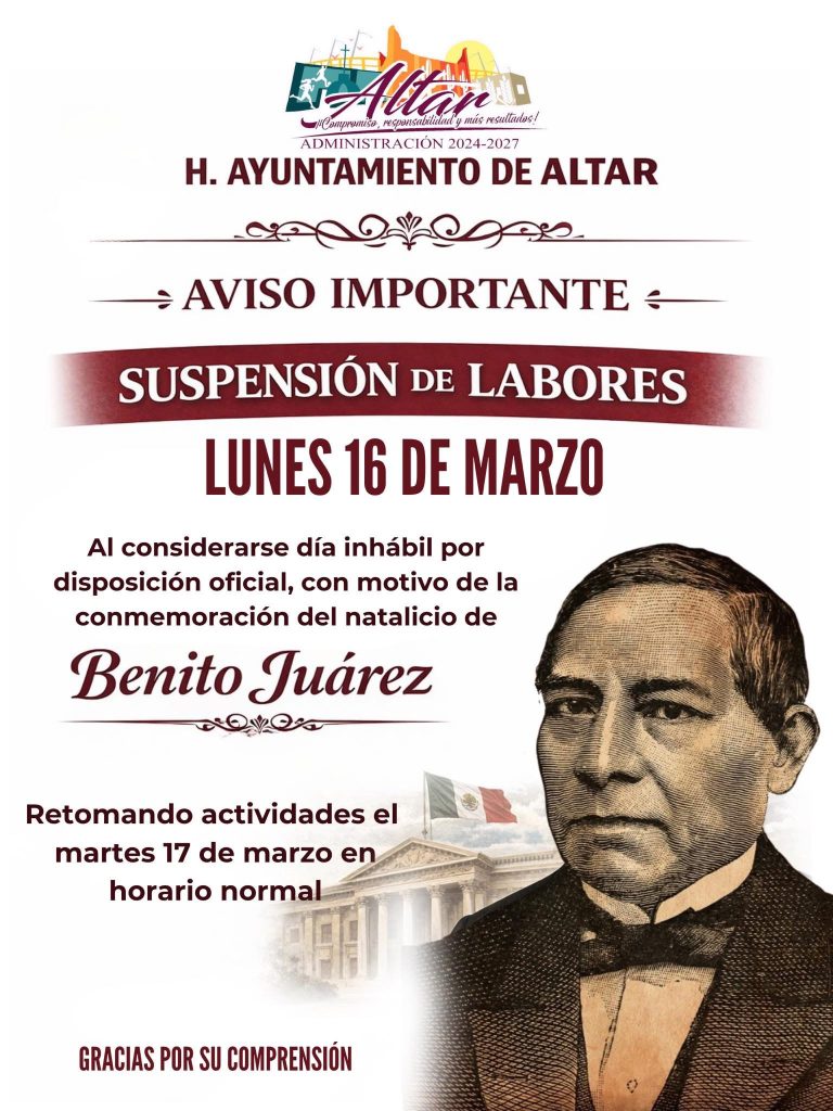 AVISO IMPORTANTE