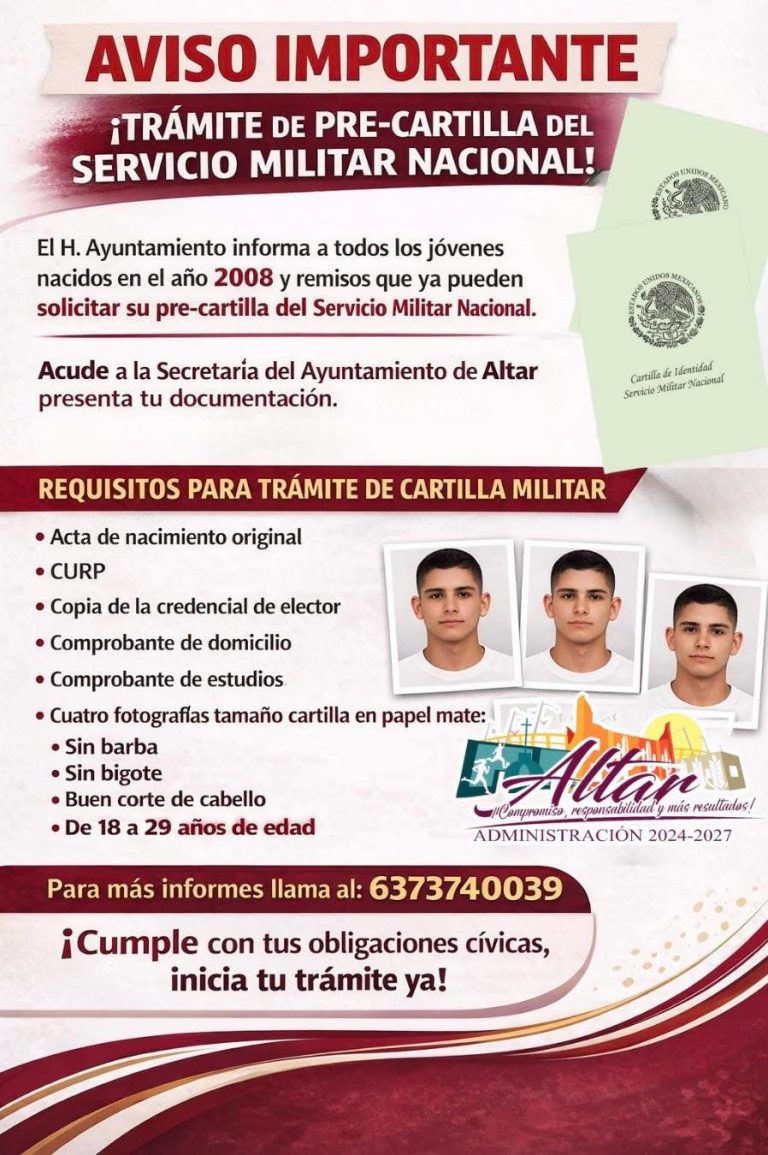 TRÁMITE DE PRE-CARTILLA